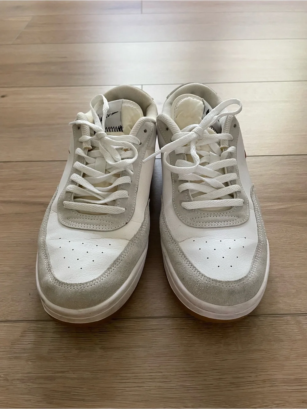 Nike Court Vintage Premium Men’s 11.5 White Low-Top Sneakers #0165